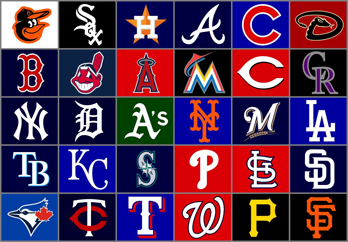 MLB Logos The Major League Baseball Team Logos And Names