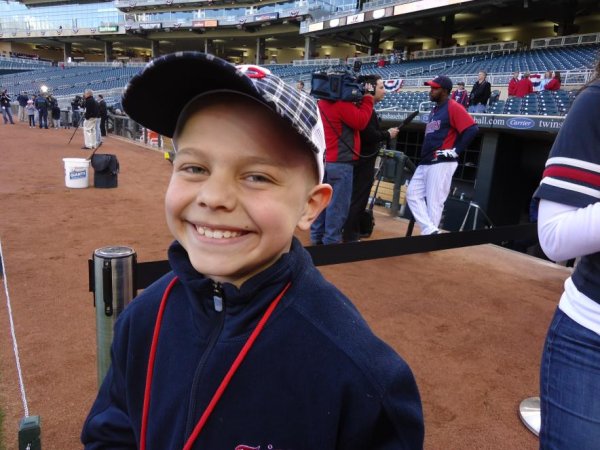 Coby's birthday at Target Field