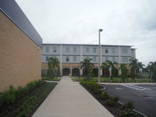 Side view of Player Housing Complex