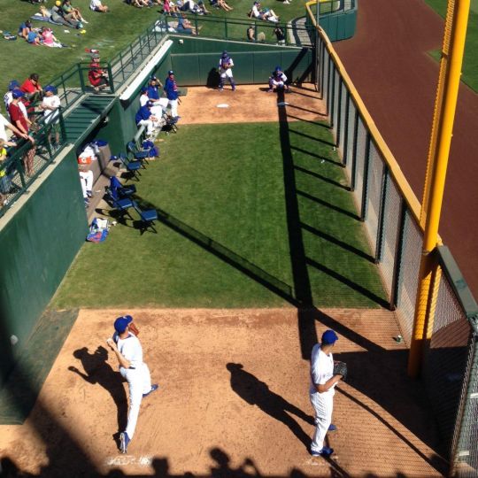 Double Action in the Cubs bullpen