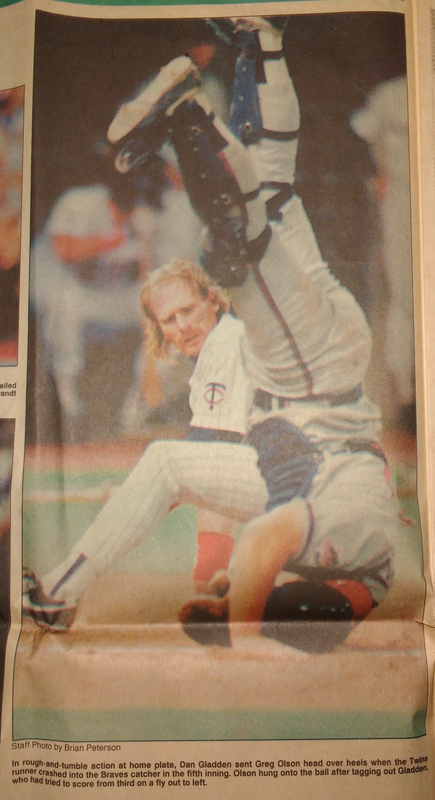 Minnesota Twins Dan Gladden, 1987 World Series Sports Illustrated Cover  Poster