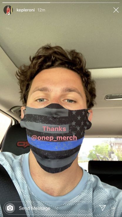 Max Kepler Says He 'Wasn't Aware' of What Blue Lives Matter Mask