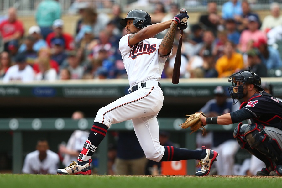 Byron Buxton showed no regard for the wall as he made this insane