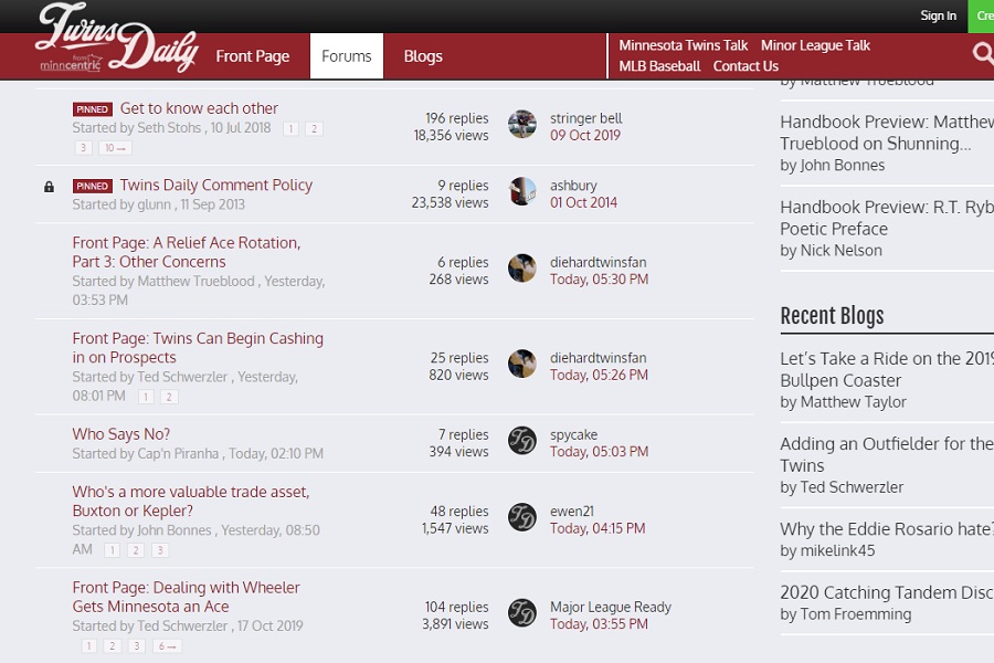 More information about "September at Twins Daily, Part 2: Community Building & Forums"