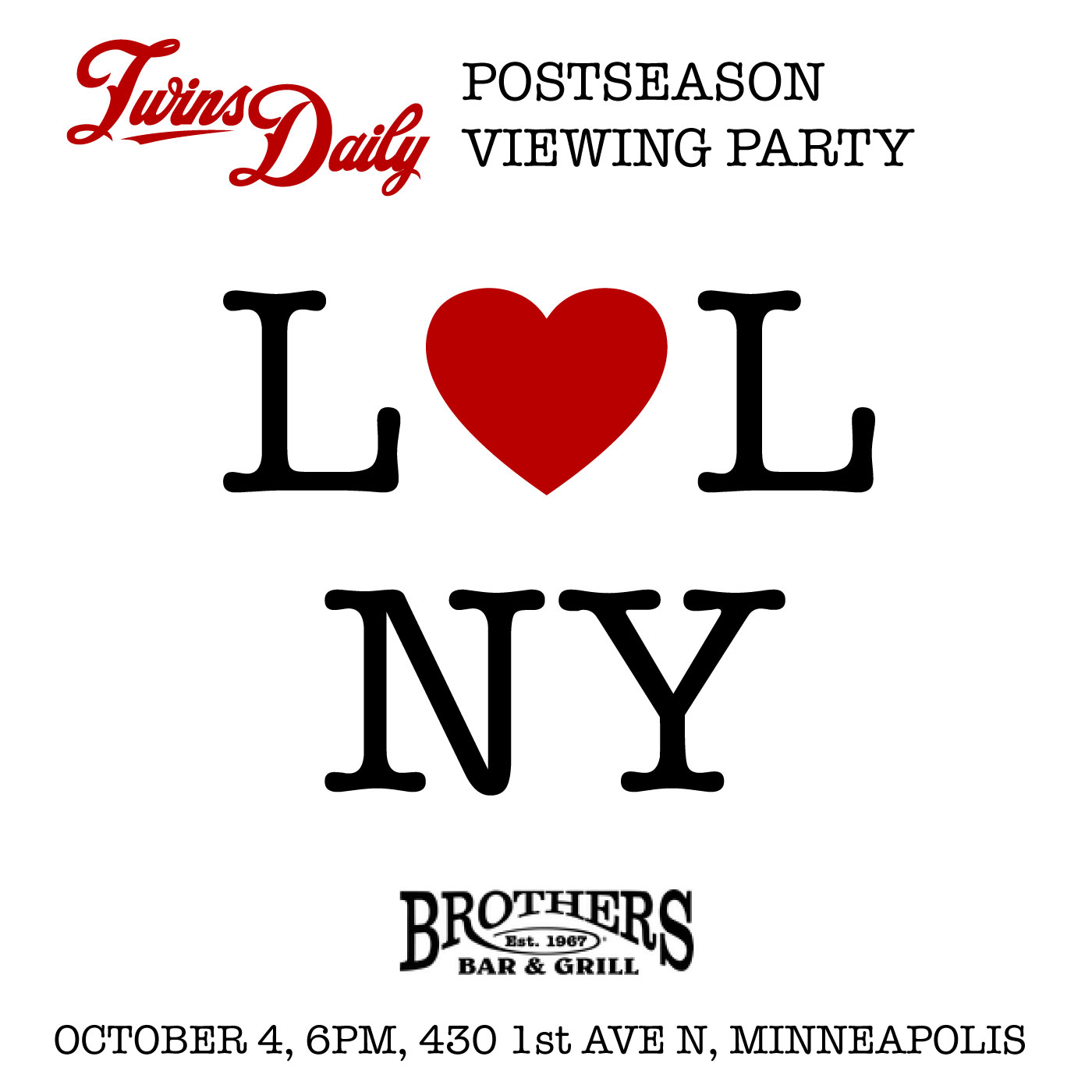 More information about "Watch Game 1 of the ALDS with Twins Daily!"