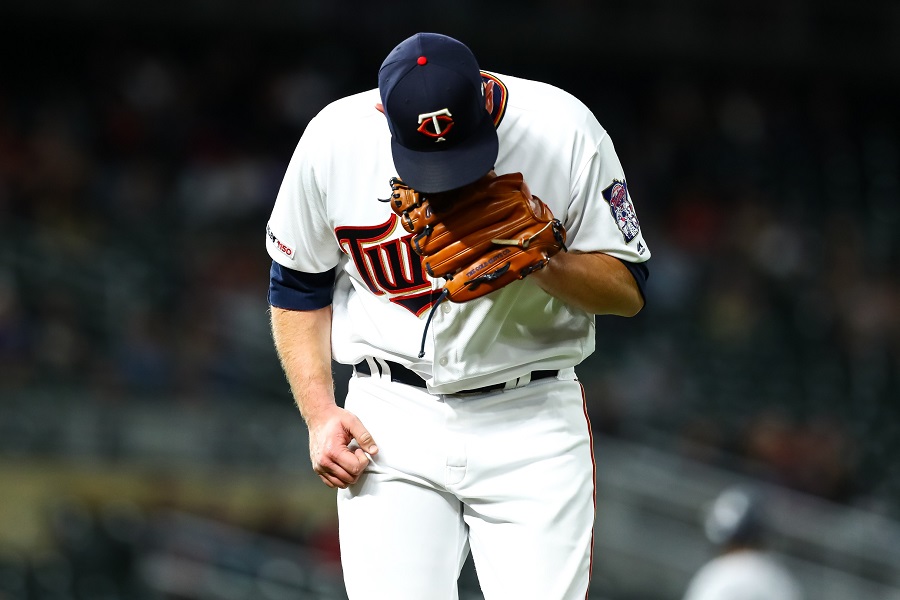 This is a 2020 photo of Cory Gearrin of the Minnesota Twins