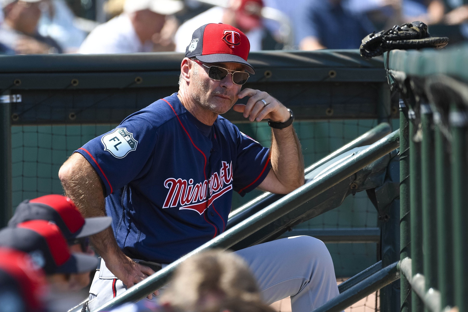 Byung Ho Park swings at Twins' first full camp