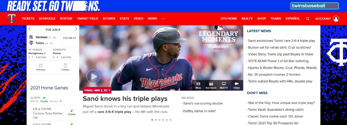 Official Minnesota Twins Website