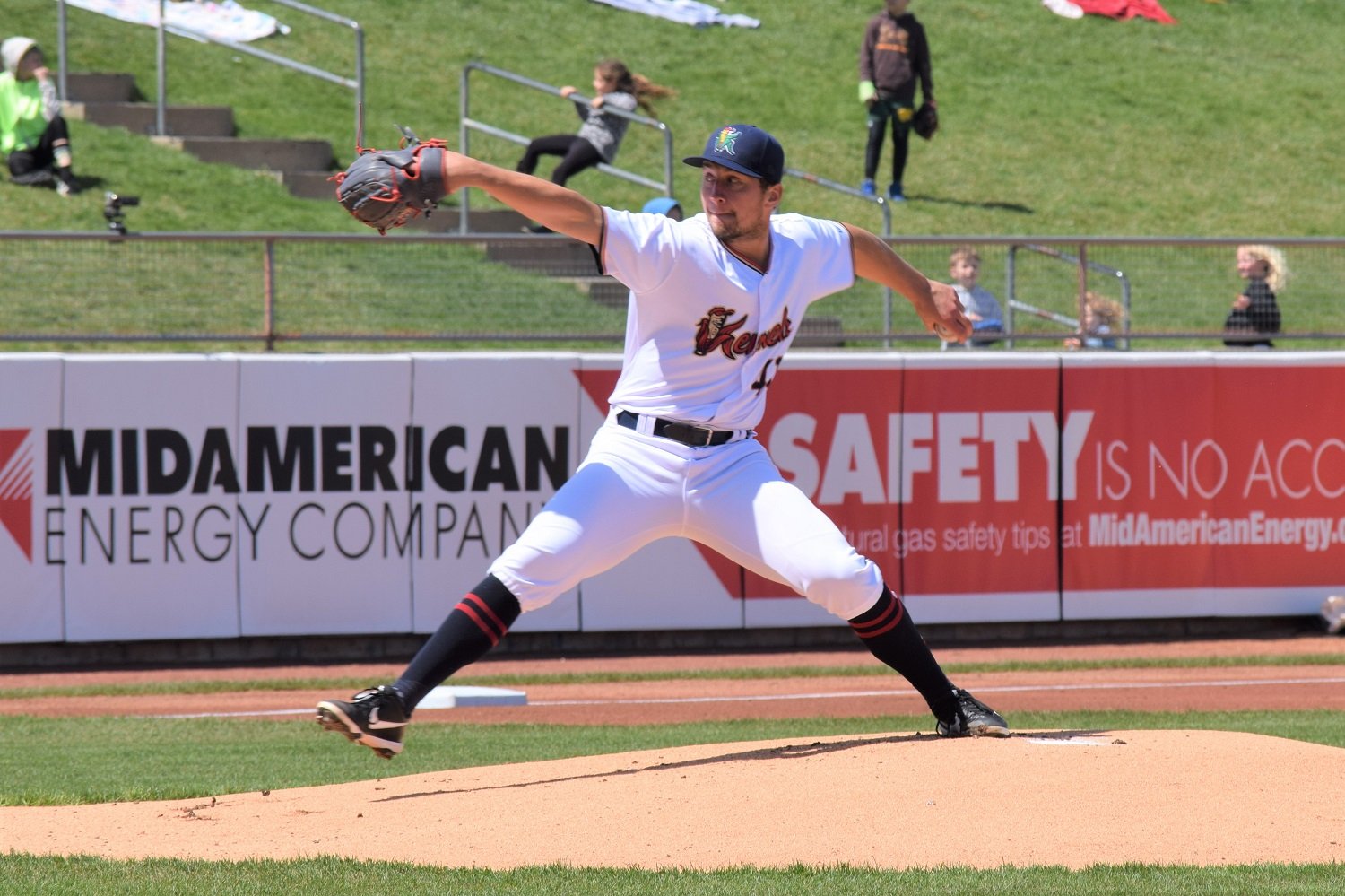 Cedar Rapids Kernels - Cedar Rapids Kernels first baseman Aaron