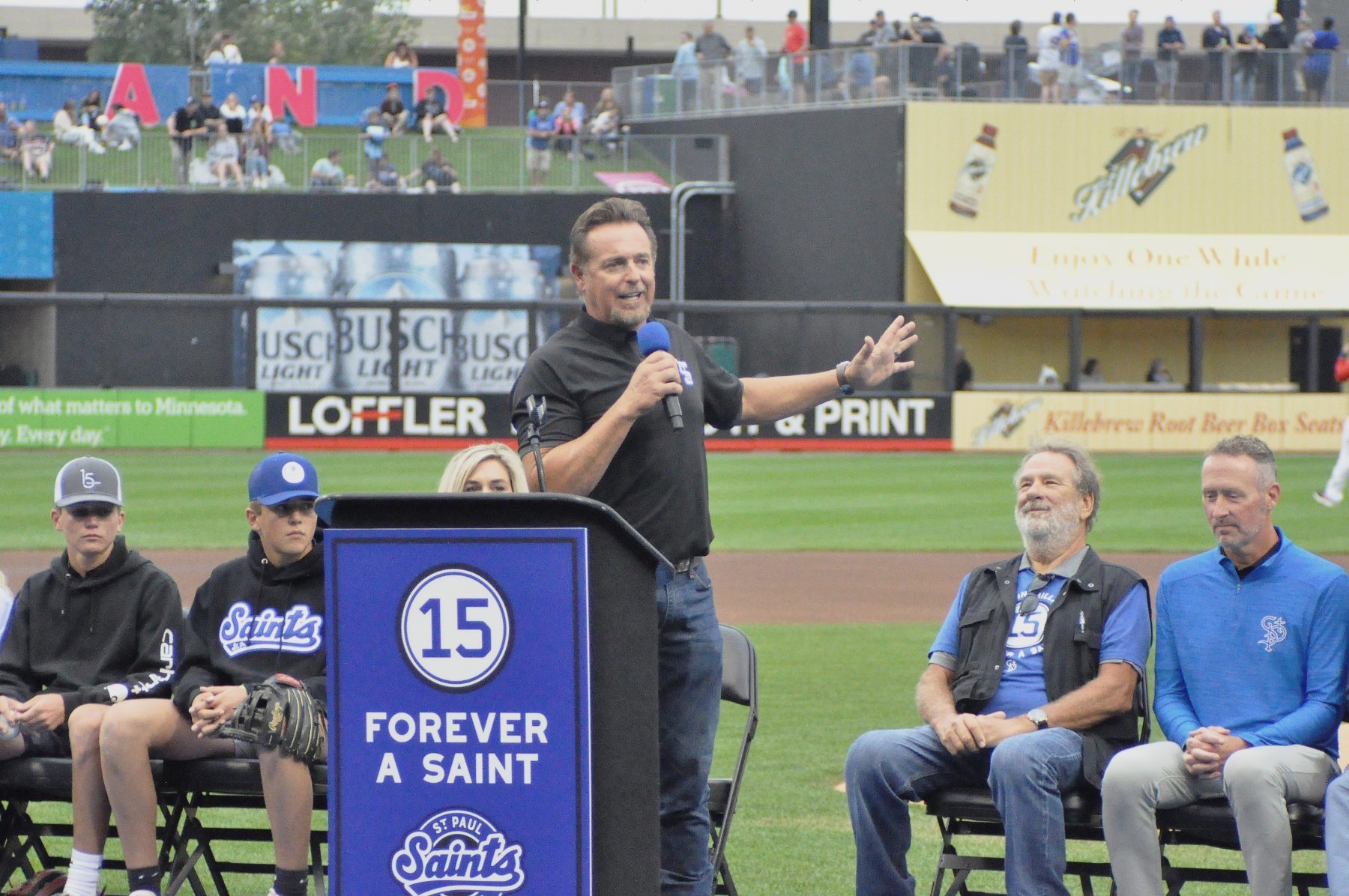 No way: Kevin Millar, 45, homers in his only at-bat for St. Paul Saints  Saturday – Twin Cities