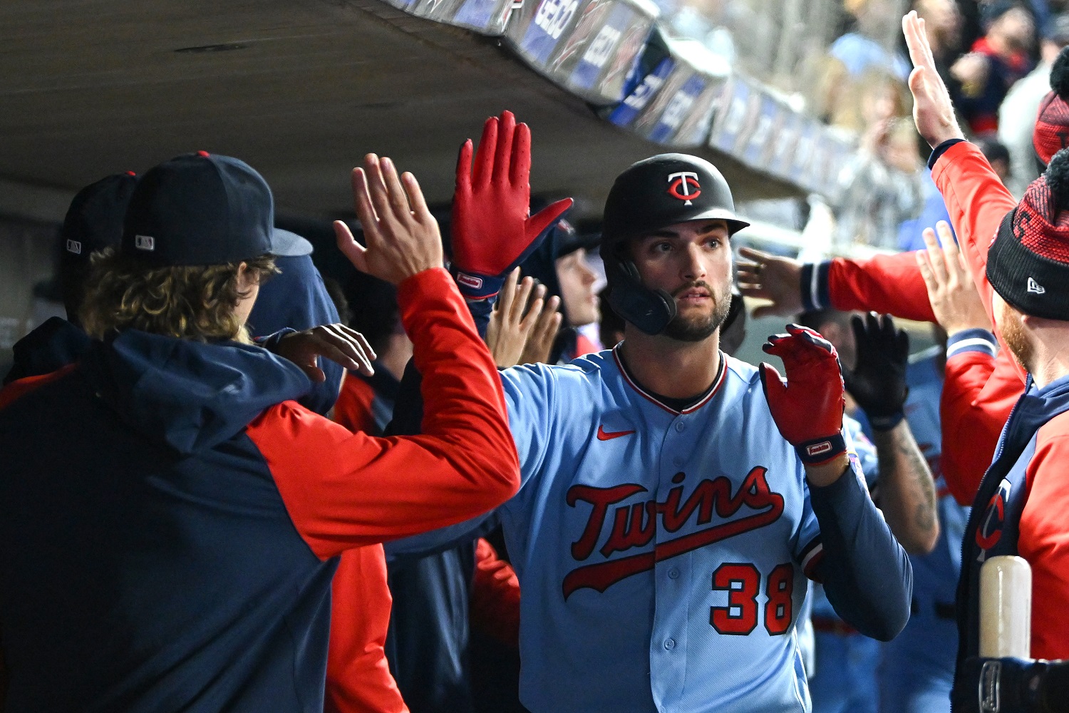 MINNEAPOLIS, MN - JULY 26: Minnesota Twins Outfield Matt Wallner