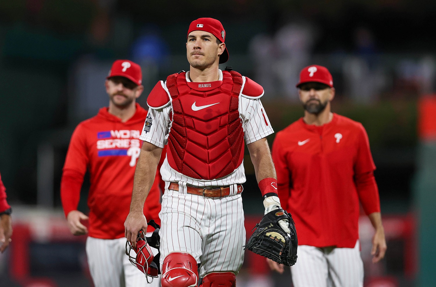 J.T. Realmuto's rich wrestling roots helped him grow into a standout  catcher - The Athletic
