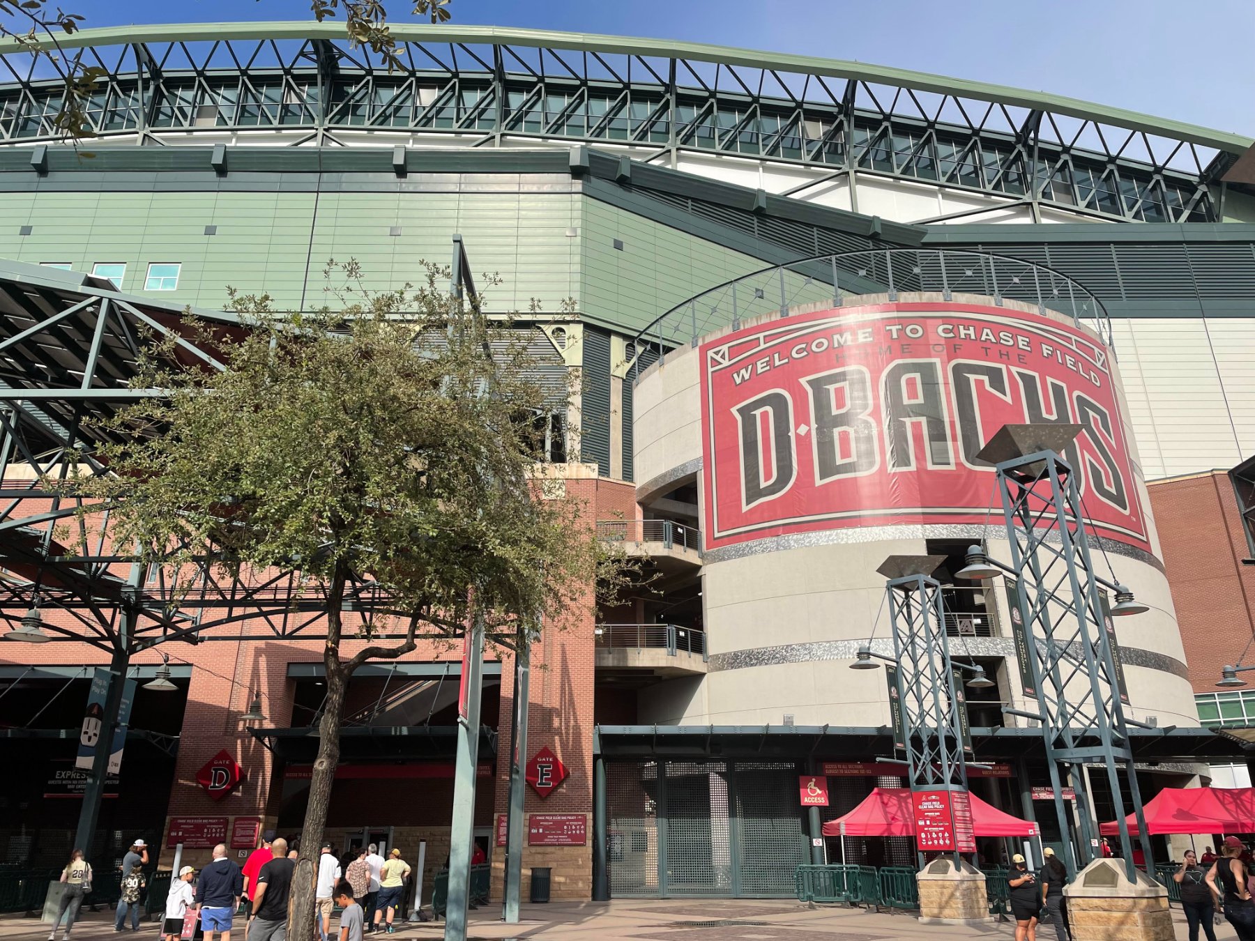 Chase Field: front gates view