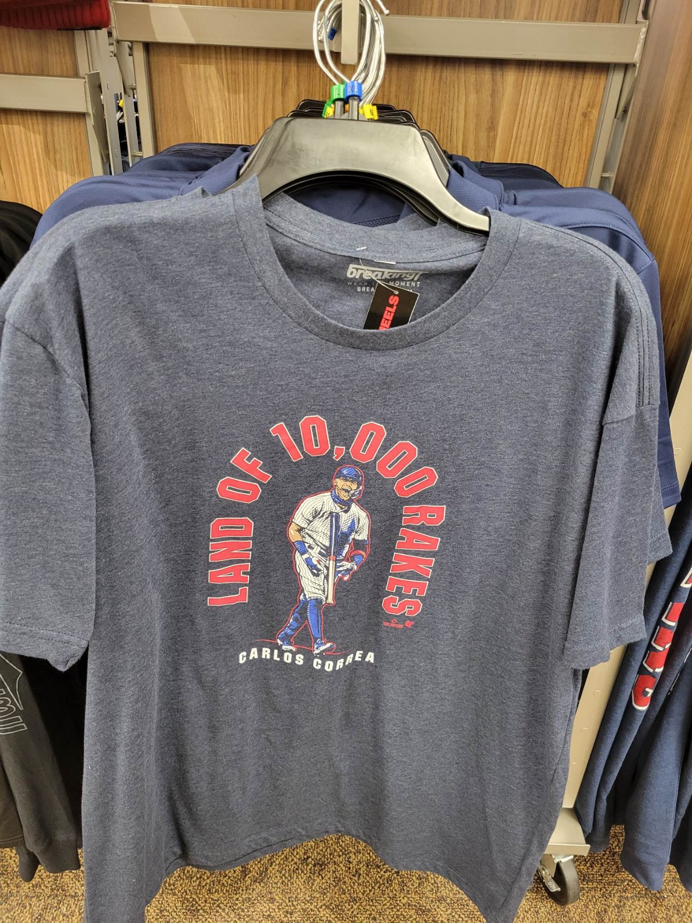 Men's Nike Carlos Correa Navy Minnesota Twins Name & Number T-Shirt Size: Small