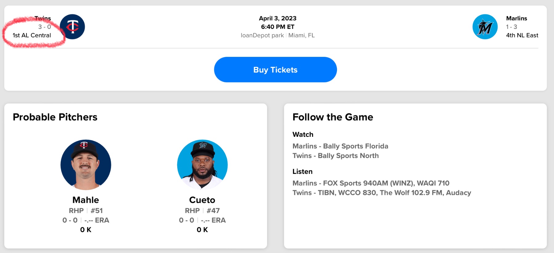 Let's Road Trip: Kansas City & Miami (3/30-4/5) - Twins - Twins Daily