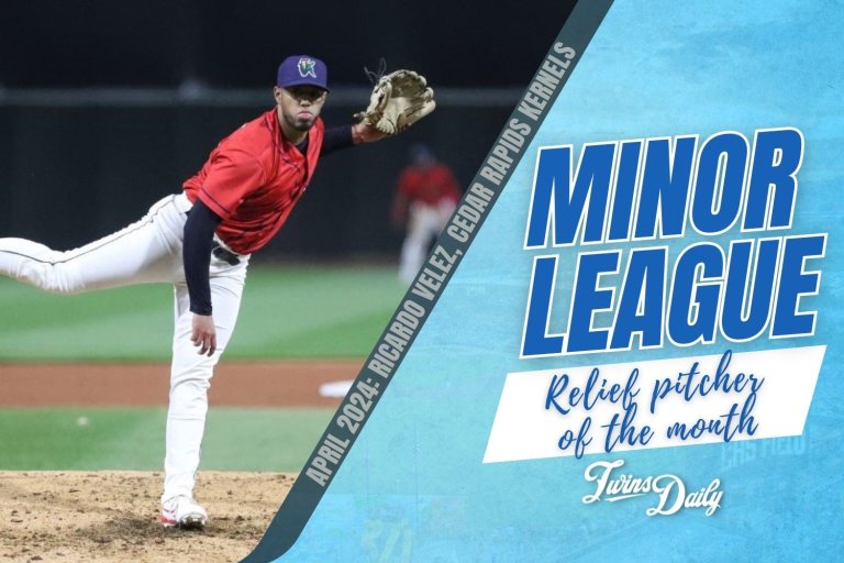 Twins Minor League Relief Pitcher of the Month - April 2024