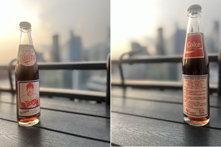 Win an Unopened Vintage Rod Carew Coke Bottle at Twins Daily's Watch Party!