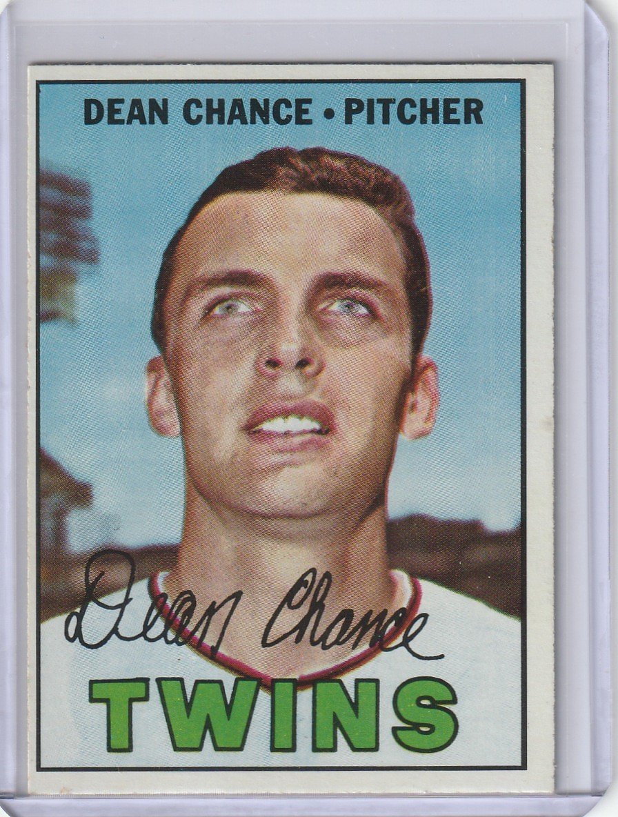 Dean Chance Baseball Card Image
