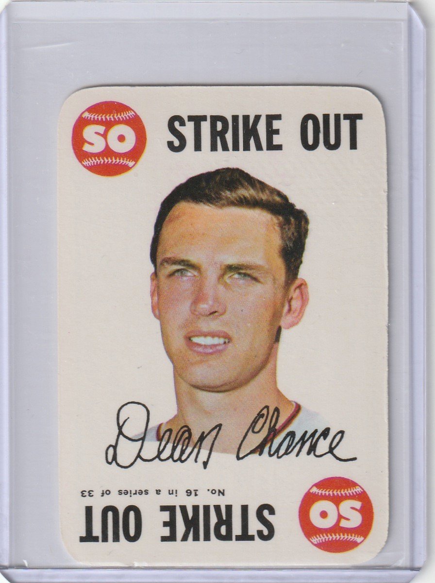 Dean Chance Baseball Card Image