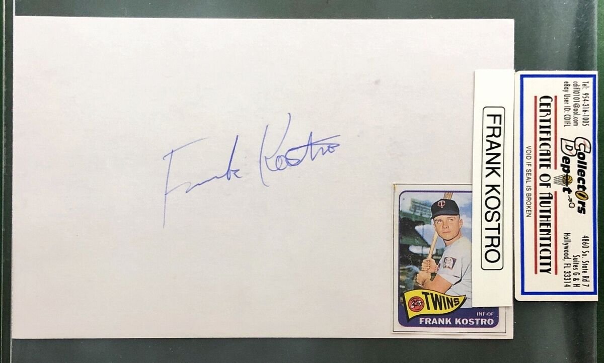 Frank Kostro's Autograph