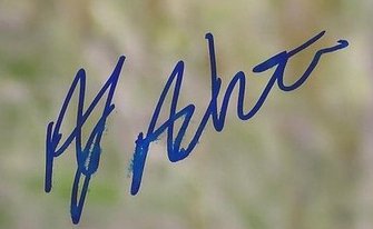 A.J. Achter's Autograph