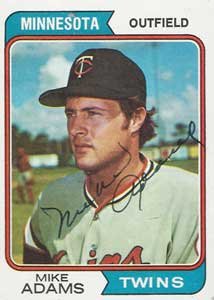 Mike Adams Baseball Card Image