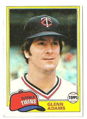 Glenn Adams Baseball Card Image