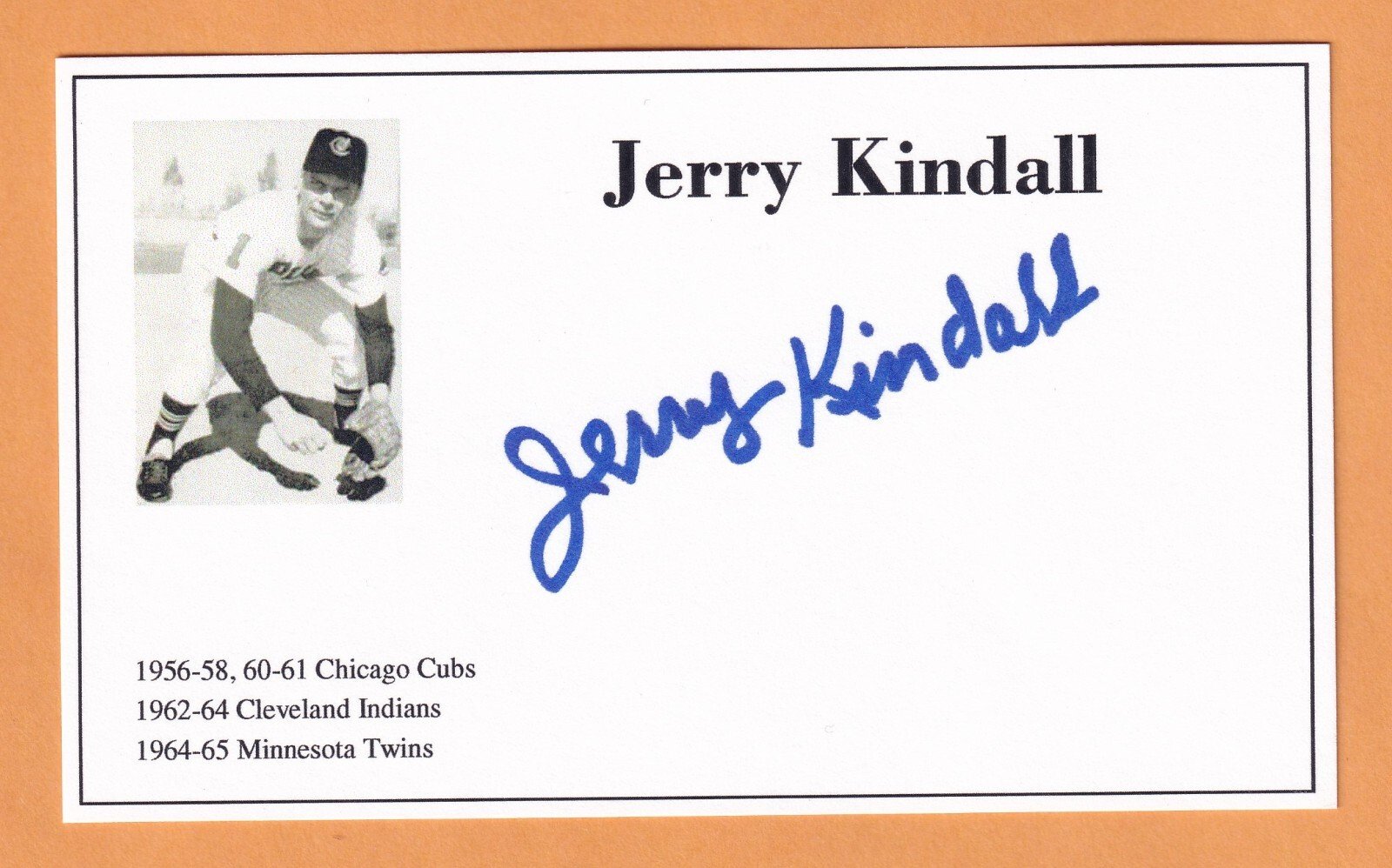 Jerry Kindall's Autograph