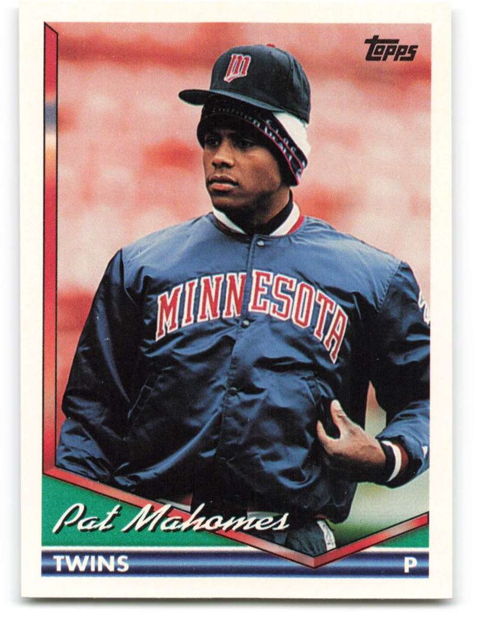 Pat Mahomes Baseball Card Image
