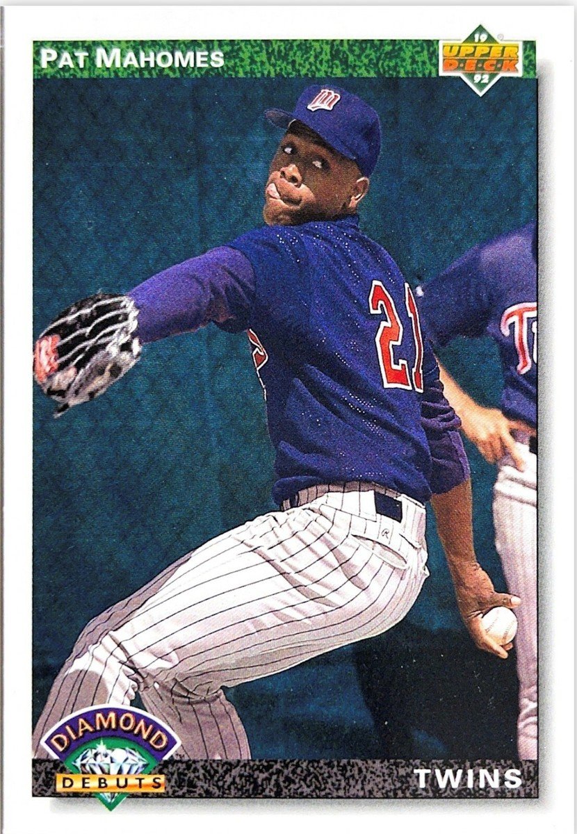 Pat Mahomes Baseball Card Image