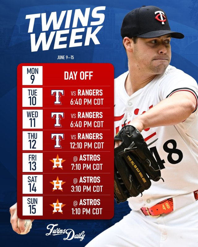 Week Schedule (June 9-15)