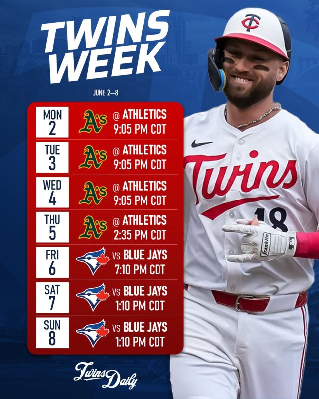 Week Schedule (June 2-8)