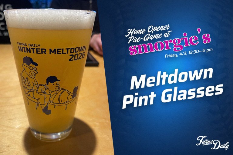 Tomorrow! Free Pint Glasses, $5 Beers, and Twins Daily Vibes: Pregame at Smorgie’s