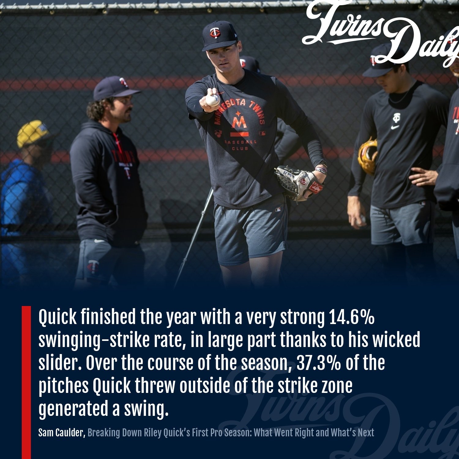 Charles Riley Riley Quick - Twins Daily Graphics - Twins Daily